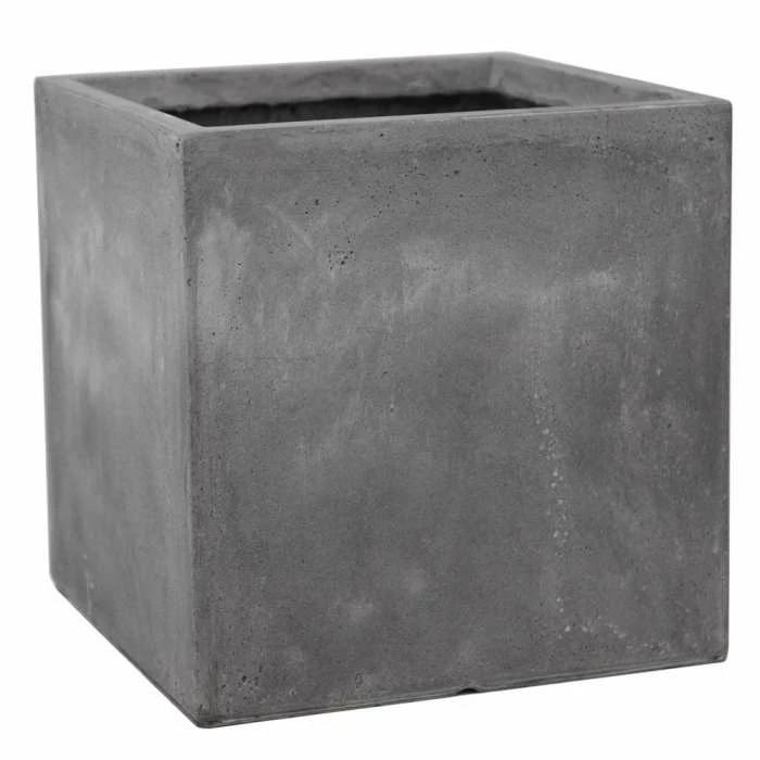 40cm Fibrecotta Cement Large Cube Planter 3 40cm Fibrecotta Cement Large Cube Planter