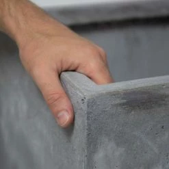 40cm Fibrecotta Cement Large Cube Planter 12 40cm Fibrecotta Cement Large Cube Planter -Plants outlet store PP4041L add image 4 cfc4