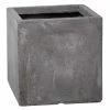 23cm Fibrecotta Small Cement Finish Cube Pot 2 23cm Fibrecotta Small Cement Finish Cube Pot -Plants outlet store PP4041S add image 1 b5ba