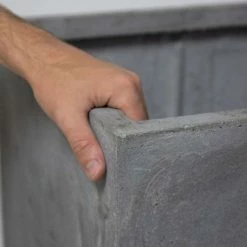 50cm Fibrecotta XL Cement Finish Cube Planter 13 50cm Fibrecotta XL Cement Finish Cube Planter -Plants outlet store PP4041XL add image 4 efad