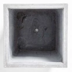 60cm Fibrecotta Cement Finish Tall Cube Planter -Plants outlet store PP4042M add image 3 7ab8