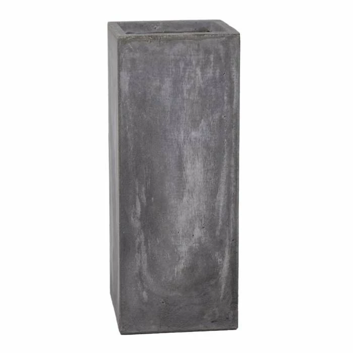50cm Fibrecotta Cement Finish Tall Cube Planter 3 50cm Fibrecotta Cement Finish Tall Cube Planter - Image 2