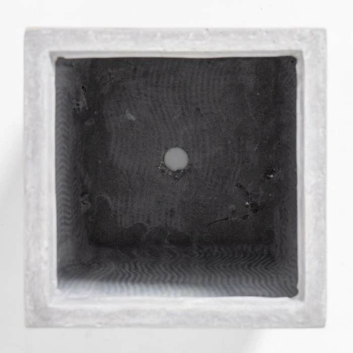 50cm Fibrecotta Cement Finish Tall Cube Planter 6 50cm Fibrecotta Cement Finish Tall Cube Planter - Image 5