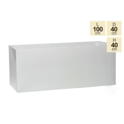 100cm Trough Zinc White Gloss Dipped Galvanised Planter 11 100cm Trough Zinc White Gloss Dipped Galvanised Planter -Plants outlet store PP40756 main image 373a