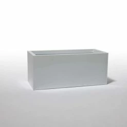 75cm Trough Zinc White Gloss Dipped Galvanised Planter -Plants outlet store PP40759 add image 2 fac7