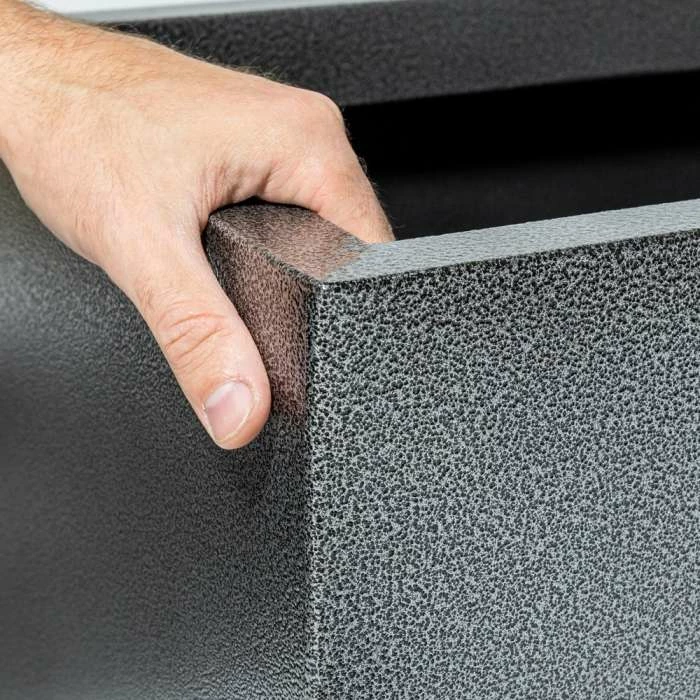 75cm Trough Zinc Silver & Black Textured Dipped Galvanised Planter 3 75cm Trough Zinc Silver & Black Textured Dipped Galvanised Planter