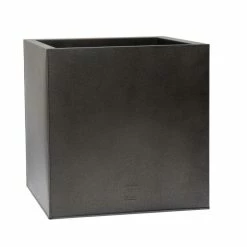 60cm Cube Zinc Silver & Black Textured Dipped Galvanised Planter 9 60cm Cube Zinc Silver & Black Textured Dipped Galvanised Planter -Plants outlet store PP40763 feed image bd51