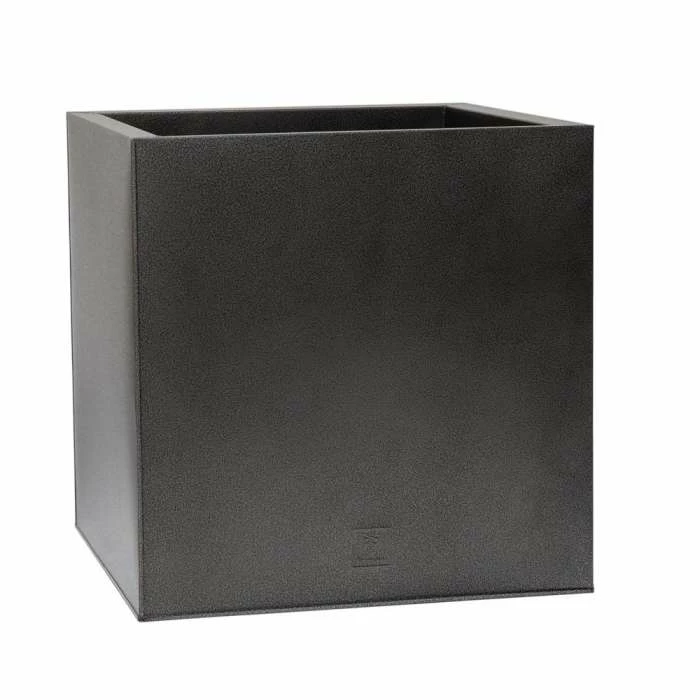 60cm Cube Zinc Silver & Black Textured Dipped Galvanised Planter 6 60cm Cube Zinc Silver & Black Textured Dipped Galvanised Planter - Image 4