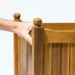 30cm Cube Hardwood Planter 11 30cm Cube Hardwood Planter -Plants outlet store PP40784 add image 2 c7c7