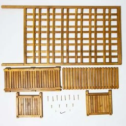 180cm Narrow Trough With Trellis Hardwood Planter -Plants outlet store PP40791 add image 2 dad4