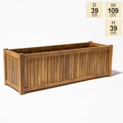 109cm Trough Hardwood Planter 11 109cm Trough Hardwood Planter -Plants outlet store PP40793 main image 96ff