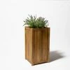 85cm Tall Cube Wooden Planter -Plants outlet store PP40794 rollover image 131b