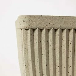 59cm Trough White Textured Speckled Planter -Plants outlet store PP40818 add image 2 c8ba