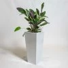 90cm White Gloss Polystone Tall Flared Planter 1 90cm White Gloss Polystone Tall Flared Planter -Plants outlet store PP40880 main image c1bc