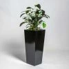 90cm Black Gloss Polystone Tall Flared Planter 1 90cm Black Gloss Polystone Tall Flared Planter -Plants outlet store PP40881 main image 9a48