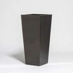 90cm Metallic Grey Polystone Tall Flared Planter 9 90cm Metallic Grey Polystone Tall Flared Planter -Plants outlet store PP40882 add image 1 e1fb