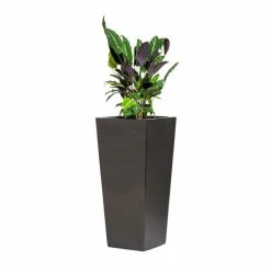 90cm Metallic Grey Polystone Tall Flared Planter 10 90cm Metallic Grey Polystone Tall Flared Planter -Plants outlet store PP40882 add image 2 b849