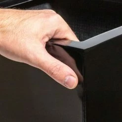 75cm Black Gloss Polystone Tall Flared Planter 6 75cm Black Gloss Polystone Tall Flared Planter -Plants outlet store PP40886 rollover image 6463