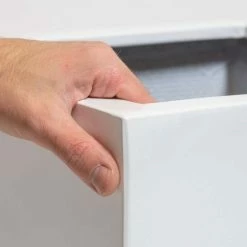 60cm White Gloss Polystone Cube Planter 10 60cm White Gloss Polystone Cube Planter -Plants outlet store PP40895 add image 2 af05