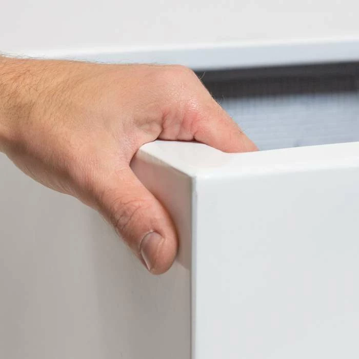 40cm White Gloss Polystone Cube Planter 6 40cm White Gloss Polystone Cube Planter - Image 4