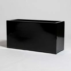 100cm Black Gloss Polystone Trough Planter -Plants outlet store PP40966 add image 1 b530