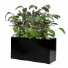 100cm Black Gloss Polystone Trough Planter -Plants outlet store PP40966 main image dd12
