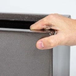 80cm Metallic Grey Polystone Trough Planter 7 80cm Metallic Grey Polystone Trough Planter -Plants outlet store PP40972 rollover image 4580