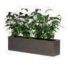 120cm Metallic Grey Polystone Low Trough Planter 2 120cm Metallic Grey Polystone Low Trough Planter -Plants outlet store PP40982 main image b50a