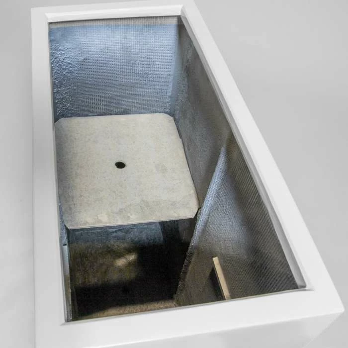 80cm White Gloss Polystone High Trough Planter 6 80cm White Gloss Polystone High Trough Planter - Image 4