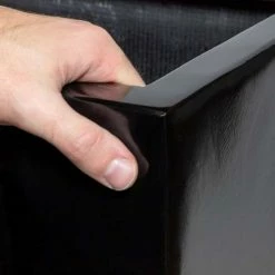 80cm Black Gloss Polystone High Trough Planter 7 80cm Black Gloss Polystone High Trough Planter -Plants outlet store PP40991 rollover image b992