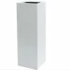 H1m Large Stone Composite High Cube Planter In White 1 H1m Large Stone Composite High Cube Planter In White -Plants outlet store PP5021WL main image c2c2