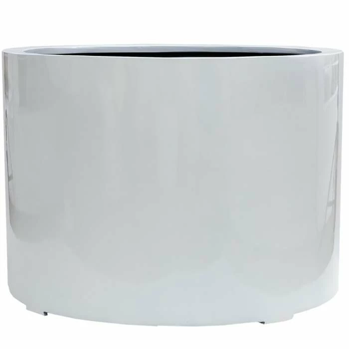 1m Jumbo Stone Composite Low Cylinder Planter In White 3 1m Jumbo Stone Composite Low Cylinder Planter In White