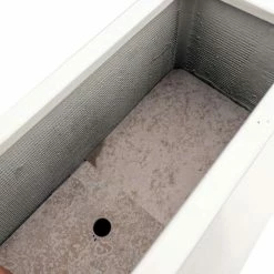 H72cm Large Stone Composite Tall Trough Planter In White 7 H72cm Large Stone Composite Tall Trough Planter In White -Plants outlet store PP5023WPL add image 2 4ccf