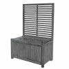1.2m Trough With Trellis Hardwood Planter By Rowlinson® -Plants outlet store PP6084 main image 9db0