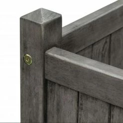 48.5cm Alderley Grey Square Hardwood Planter Planter By Rowlinson® -Plants outlet store PP6085 add image 2 edef