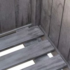 48.5cm Alderley Grey Square Hardwood Planter Planter By Rowlinson® -Plants outlet store PP6085 add image 3 89c9