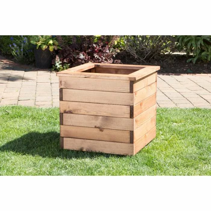 Charles Taylor Wooden Garden Set Of 4 47cm X 38.5cm Square Planters 4 Charles Taylor Wooden Garden Set Of 4 47cm X 38.5cm Square Planters - Image 2