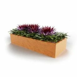 100cm Weathering Steel Trough Planter Box By Straightcurve -Plants outlet store PP6123 0d33