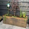 100cm Weathering Steel Trough Planter Box By Straightcurve -Plants outlet store PP6123 x 2 fcef