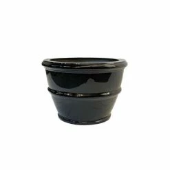 H45cm Fibreglass Ribbed Tree Planter In Matt Finish
