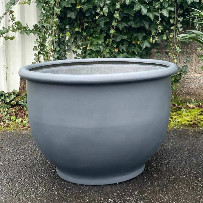 H99cm Fibreglass XL Bowl Tree Planter In Matt Finish - Poppy Red 4 H99cm Fibreglass XL Bowl Tree Planter In Matt Finish - Poppy Red - Image 2