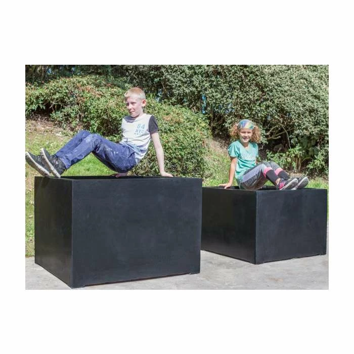 L100cm Titanic Polystone Cube Planter 6 L100cm Titanic Polystone Cube Planter - Image 4