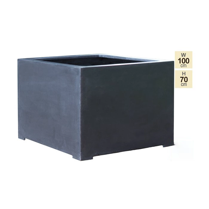 L100cm Titanic Polystone Cube Planter 9 L100cm Titanic Polystone Cube Planter - Image 7