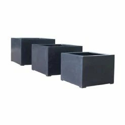 70cm Titanic Black Polystone Cube Planter 17 70cm Titanic Black Polystone Cube Planter -Plants outlet store PP7759 add image 5 7d4d