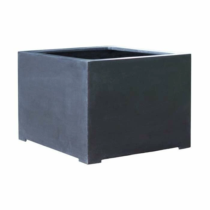 70cm Titanic Black Polystone Cube Planter 11 70cm Titanic Black Polystone Cube Planter - Image 9
