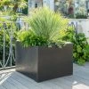 70cm Titanic Black Polystone Cube Planter -Plants outlet store PP7759 main image 8898