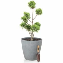 H57cm Volcanic Grey Cone Planter - By Primrose™ 10 H57cm Volcanic Grey Cone Planter - By Primrose™ -Plants outlet store PP7774 add image 3 83c9