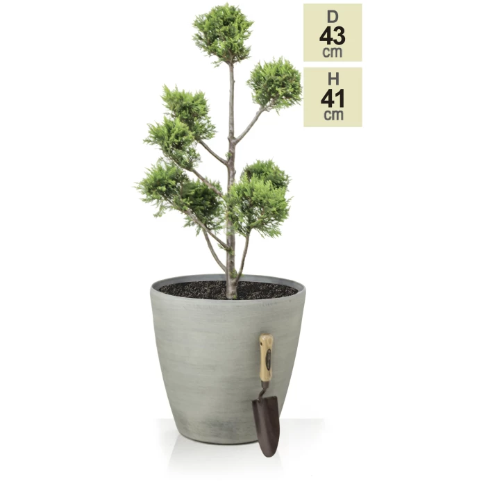 H41cm Cortina Stone Cone Planter - By Primrose™ 7 H41cm Cortina Stone Cone Planter - By Primrose™ - Image 5