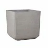 H48cm Volcanic Grey Square Planter - By Primrose™ -Plants outlet store PP7779 rollover image 7c5f