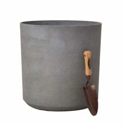 H43cm Volcanic Grey Cylinder Planter - By Primrose™ 9 H43cm Volcanic Grey Cylinder Planter - By Primrose™ -Plants outlet store PP7784 add image 1 97d9